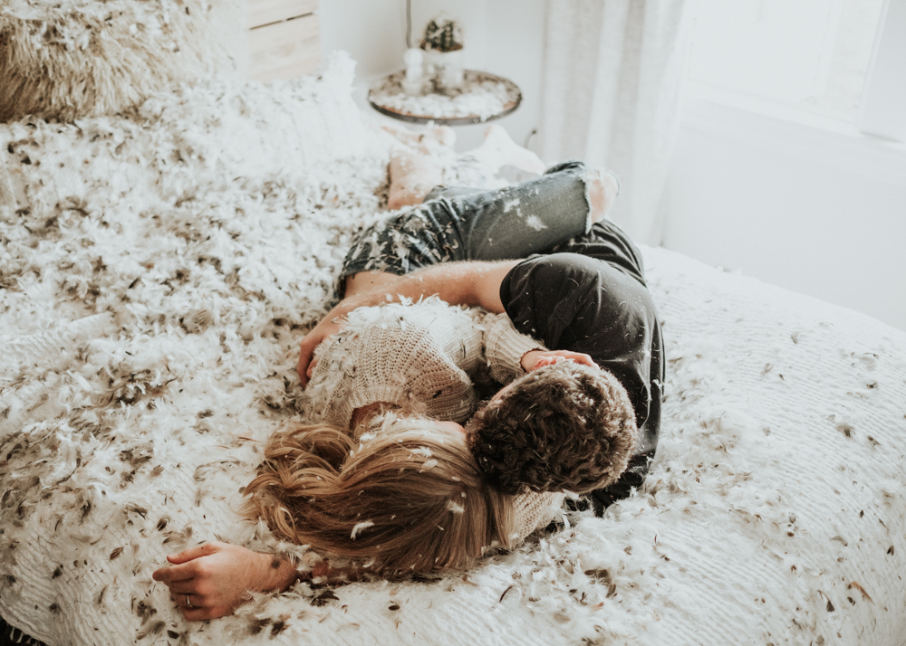 Couples Photographer, Cozy Romantic Intimate In-home Photography Session