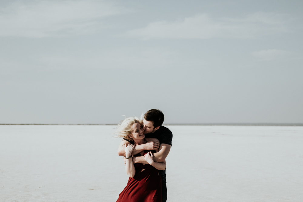Couples Engagement Photographer, Adventure Photography Session in Great Salt Plains State Park