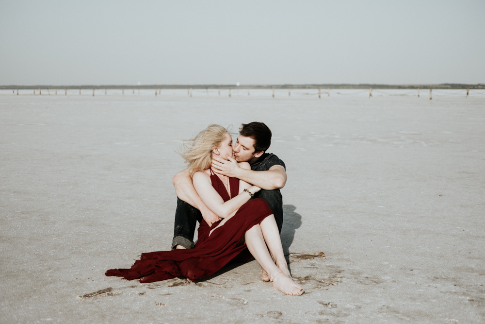 Couples Engagement Photographer, Adventure Photography Session in Great Salt Plains State Park 