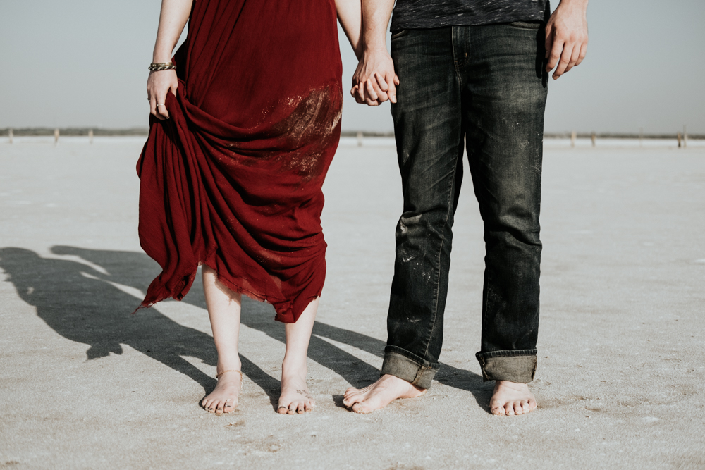 Couples Engagement Photographer, Adventure Photography Session in Great Salt Plains State Park 