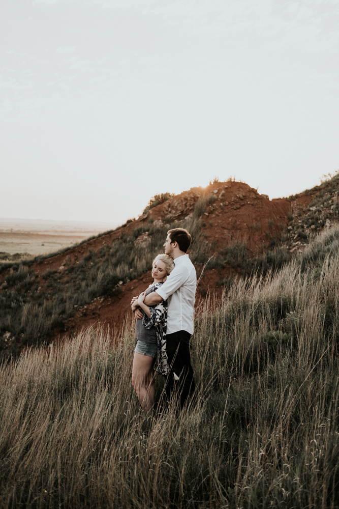 Engagement Photographer, Couples Adventure Session in Gloss Mountain State Park Photographer 