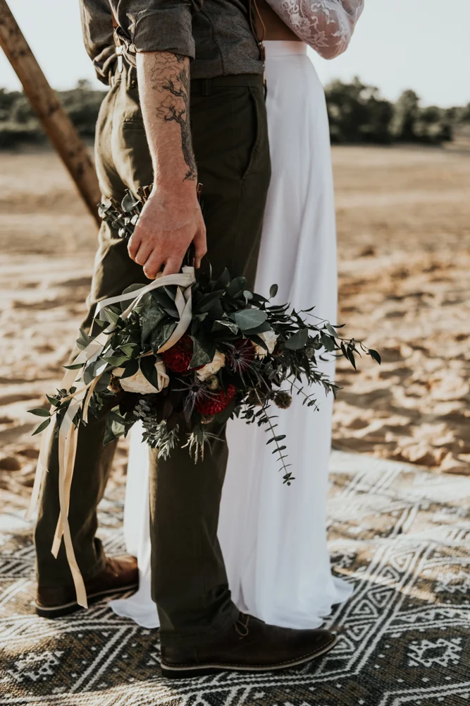 Couples Elopement Destination Photographer in Little Sahara State Park