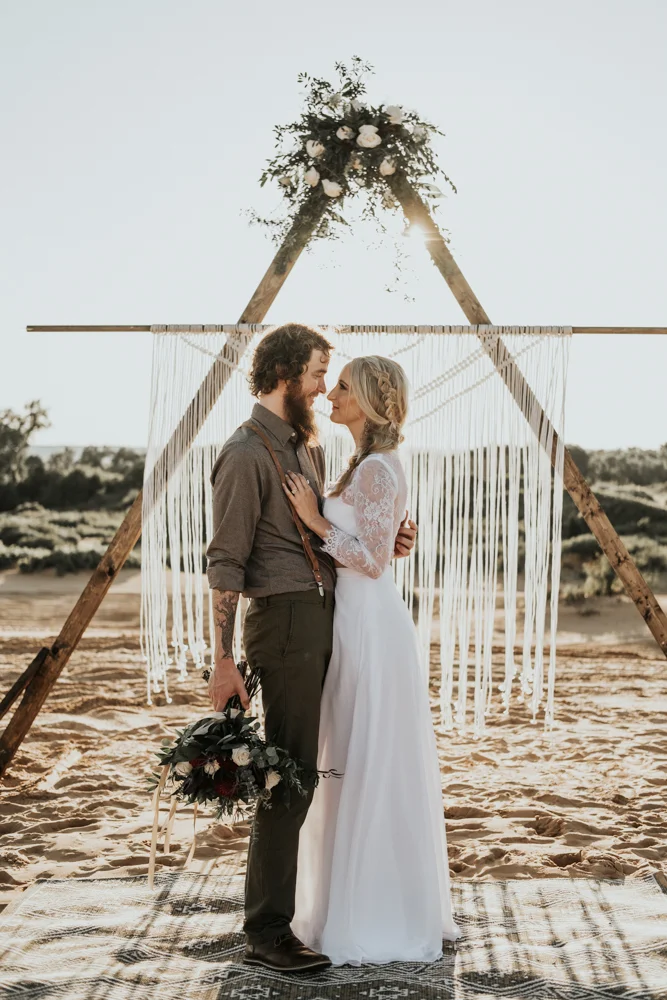 Couples Elopement Destination Photographer in Little Sahara State Park