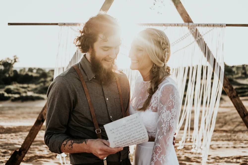 Couples Elopement Destination Photographer in Little Sahara State Park