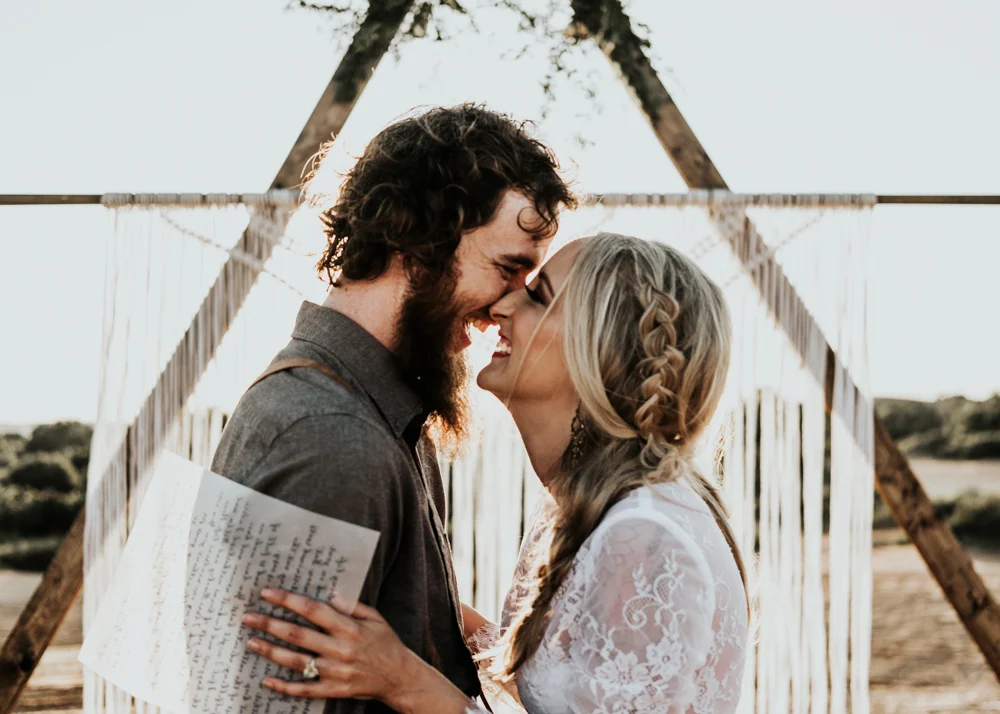 Couples Elopement Destination Photographer in Little Sahara State Park