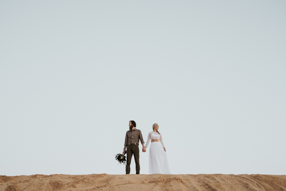 Couples Elopement Destination Photographer in Little Sahara State Park