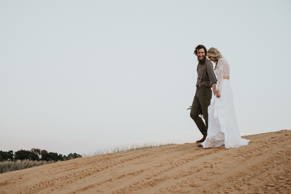 Couples Elopement Destination Photographer in Little Sahara State Park