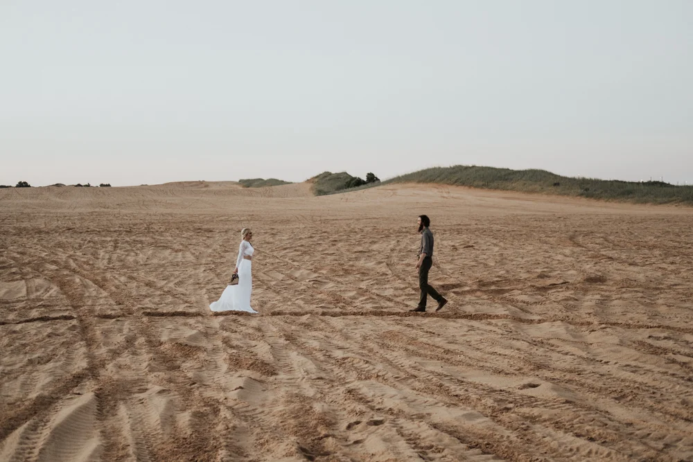 Couples Elopement Destination Photographer in Little Sahara State Park