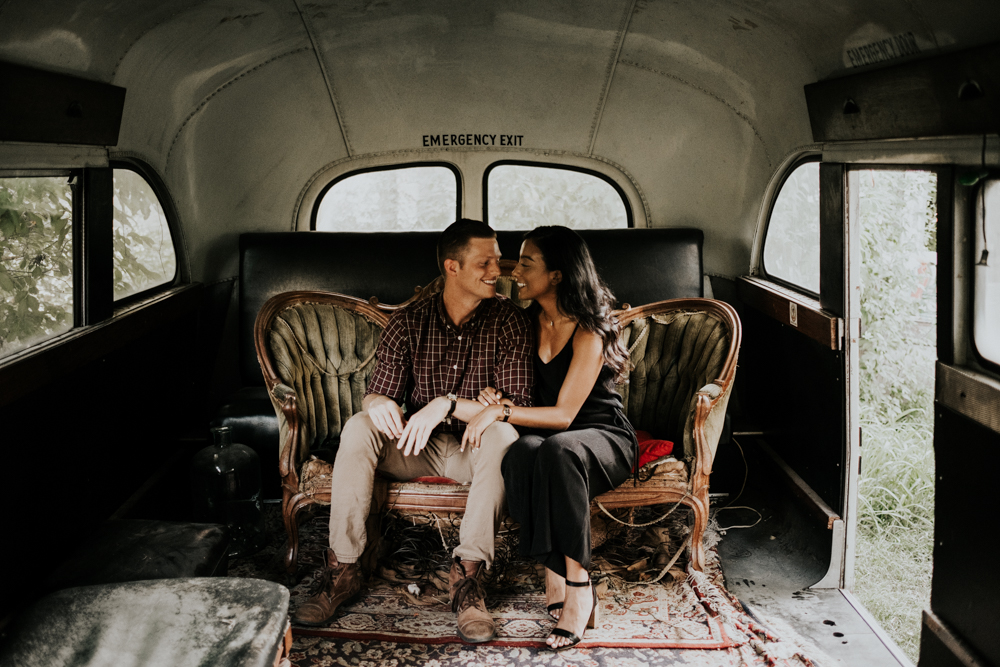 Couples Engagement Photographer, Adventure Photography at Sekrit Theater in Austin, TX