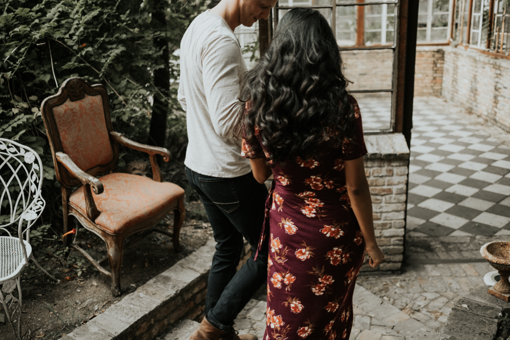 Couples Engagement Photographer, Adventure Photography at Sekrit Theater in Austin, TX