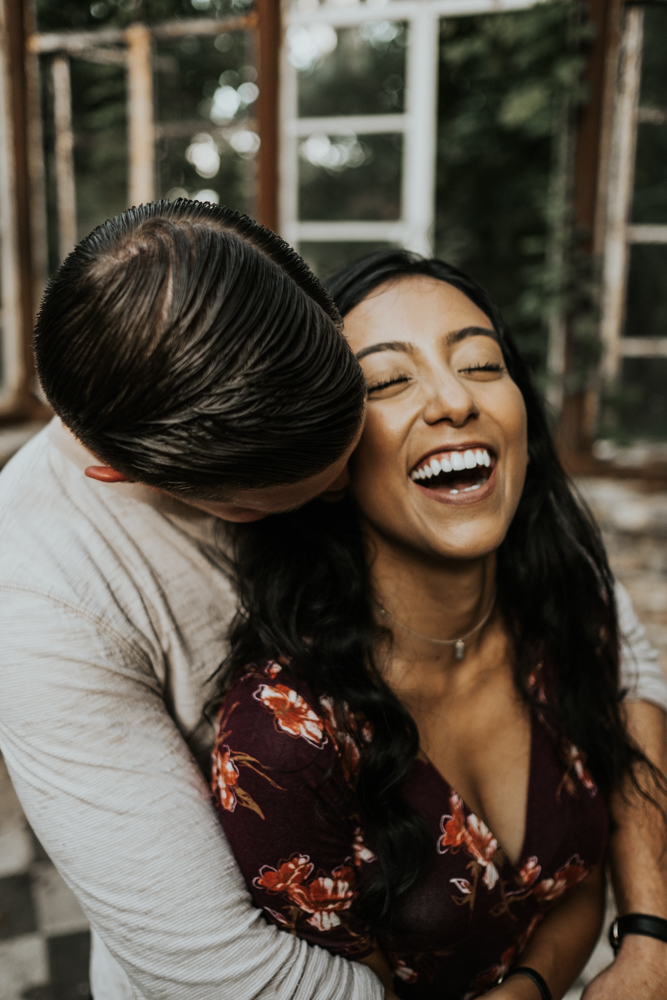 Couples Engagement Photographer, Adventure Photography at Sekrit Theater in Austin, TX