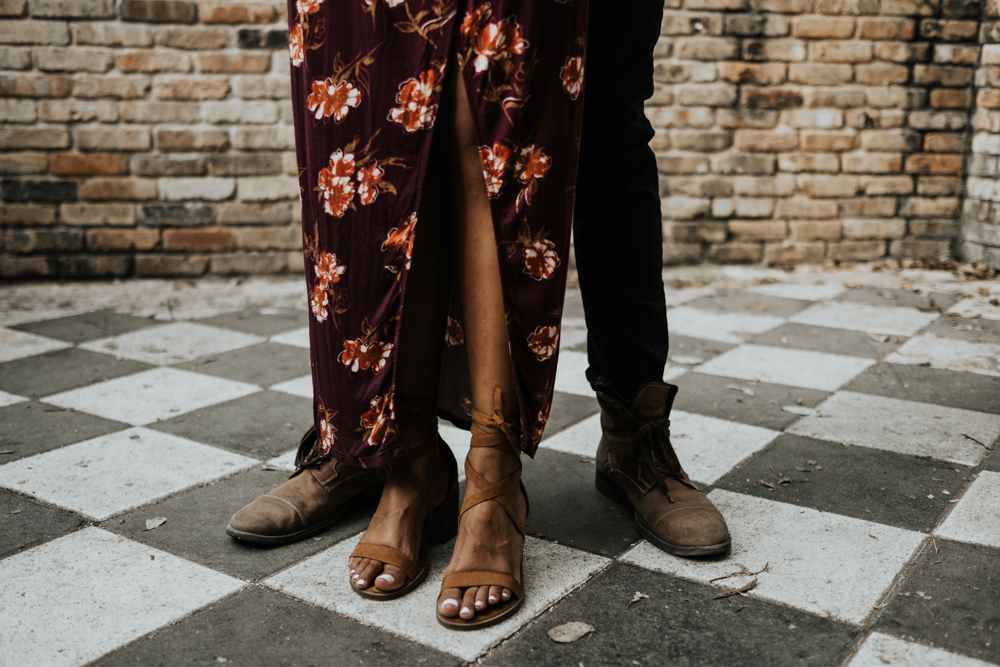 Couples Engagement Photographer, Adventure Photography at Sekrit Theater in Austin, TX