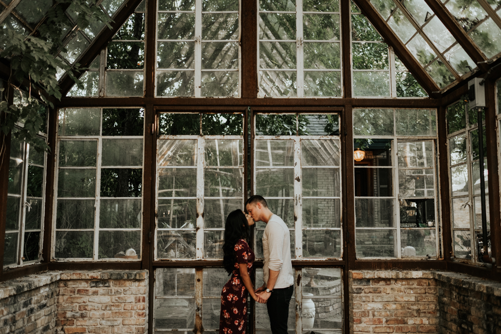 Couples Engagement Photographer, Adventure Photography at Sekrit Theater in Austin, TX