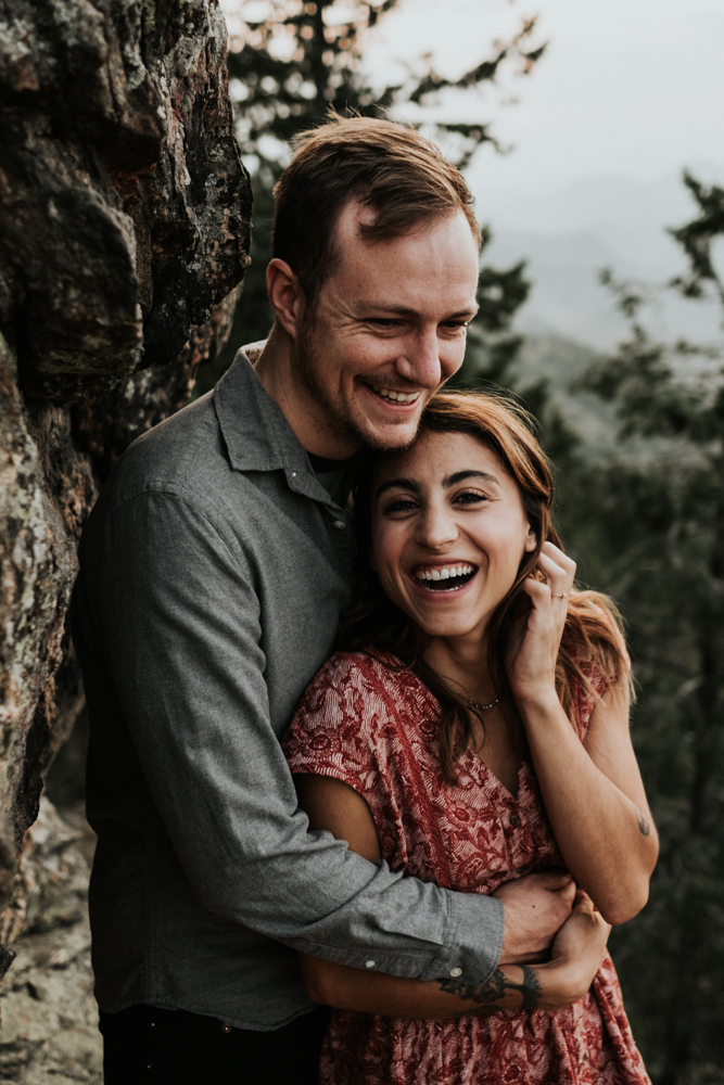 Adventurous Engagement Photography Session at Lookout Mountain in Golden, Colorado