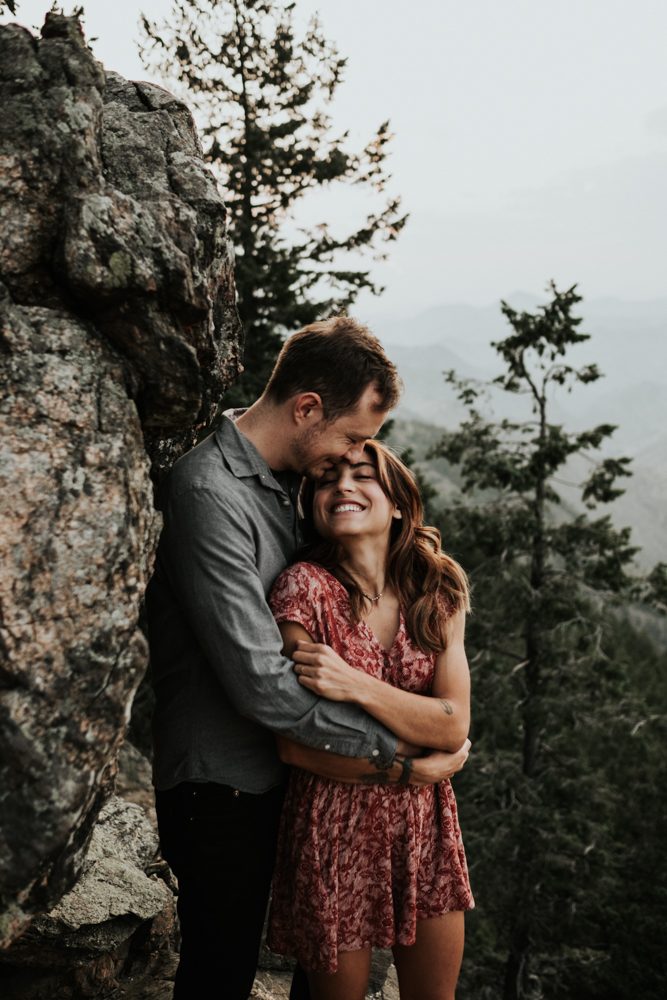 Adventurous Engagement Photography Session at Lookout Mountain in Golden, Colorado