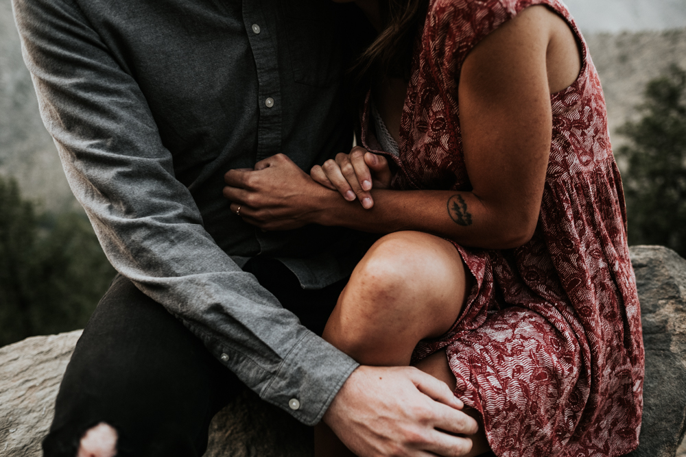 Adventurous Engagement Photography Session at Lookout Mountain in Golden, Colorado