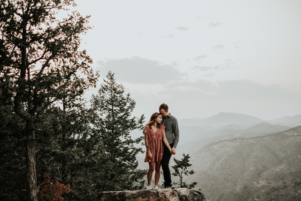 Adventurous Engagement Photography Session at Lookout Mountain in Golden, Colorado