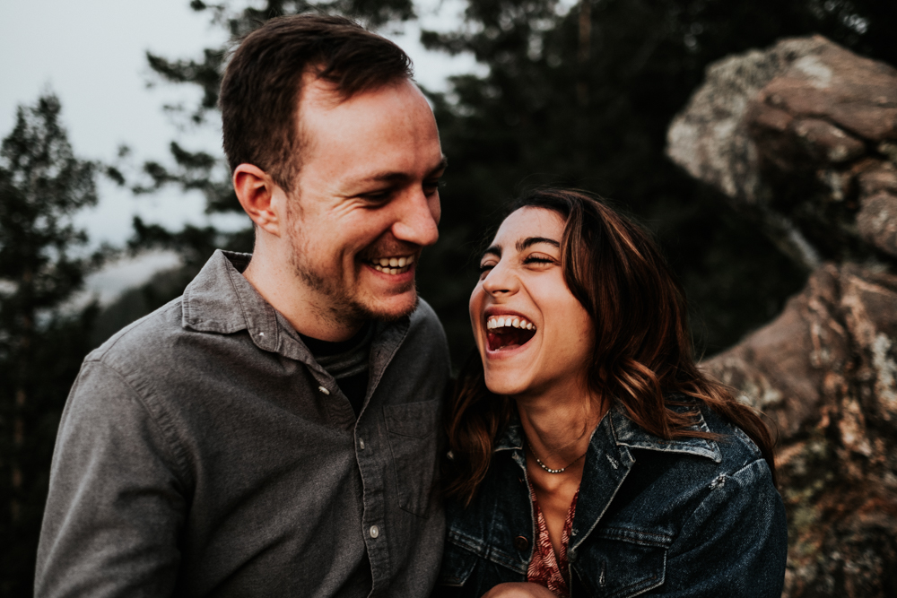 Adventurous Engagement Photography Session at Lookout Mountain in Golden, Colorado