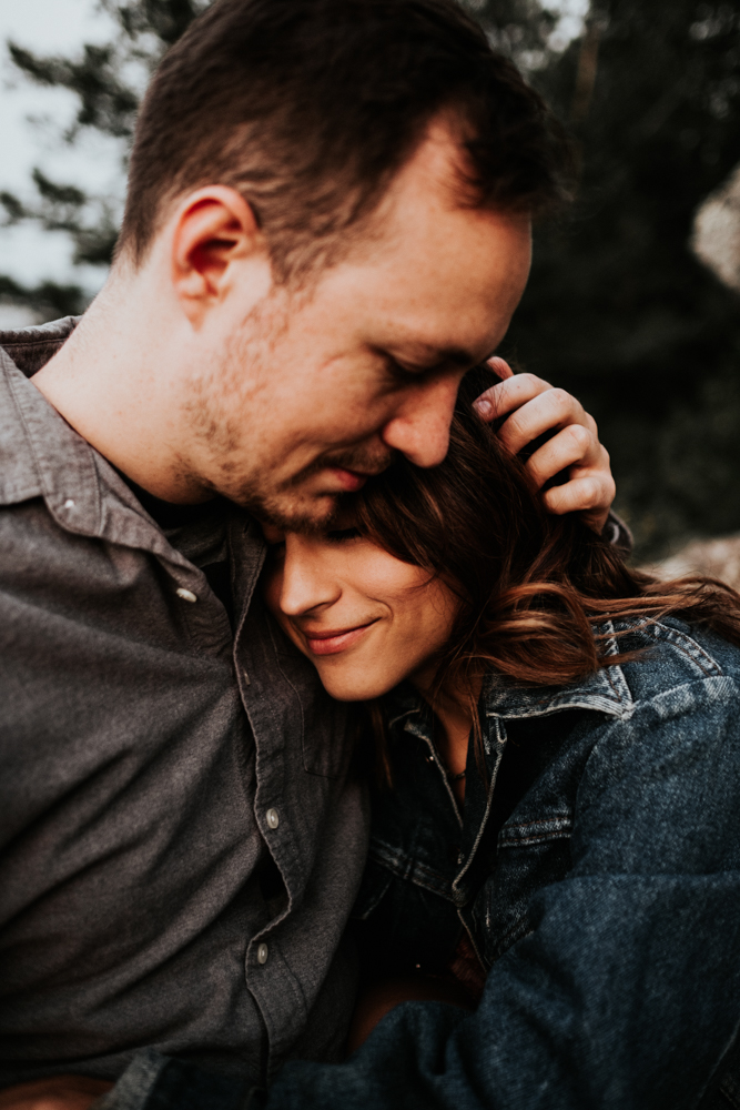 Adventurous Engagement Photography Session at Lookout Mountain in Golden, Colorado