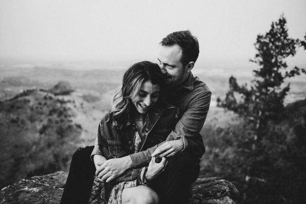 Adventurous Engagement Photography Session at Lookout Mountain in Golden, Colorado