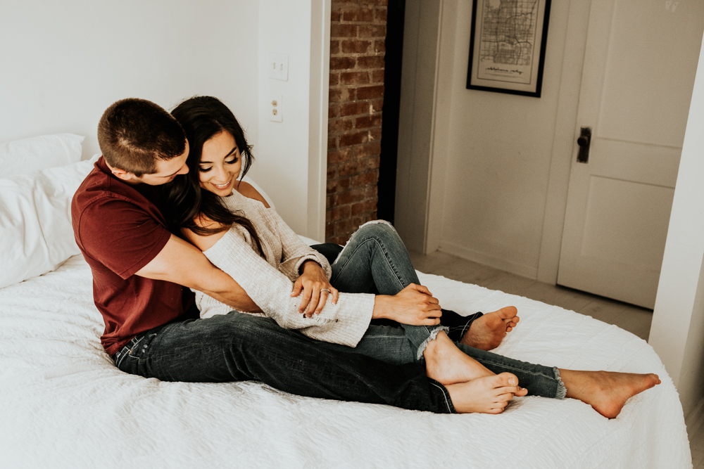 Romantic In-Home Couples Session