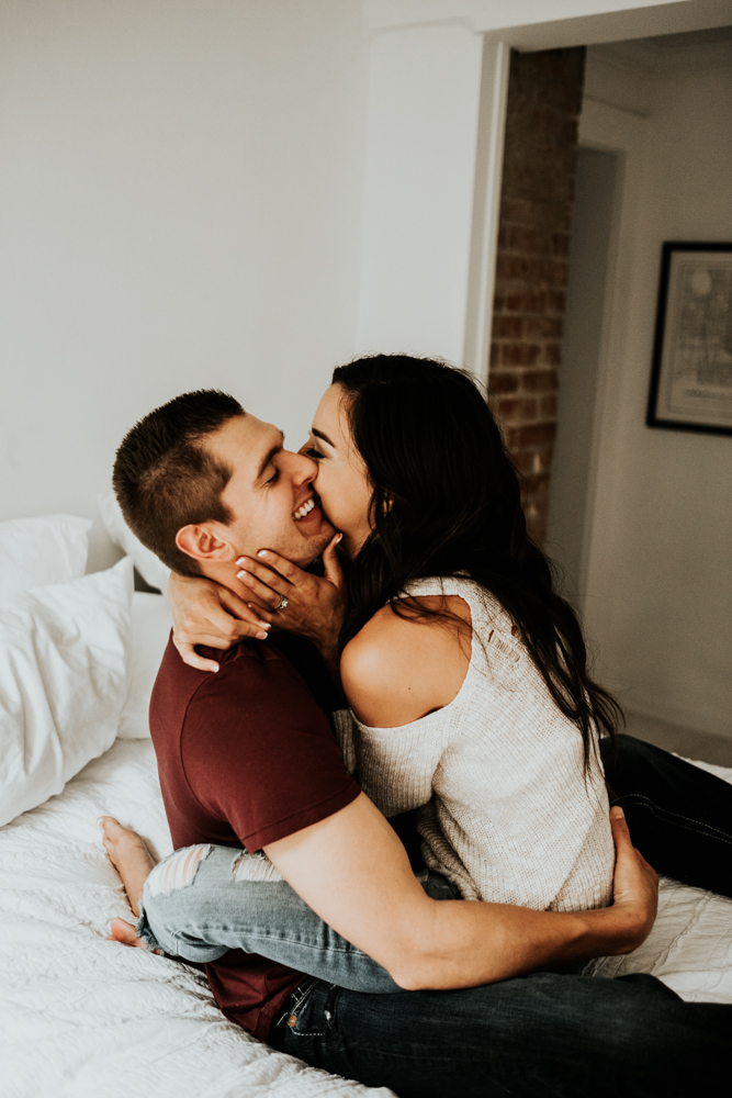 Romantic In-Home Couples Session