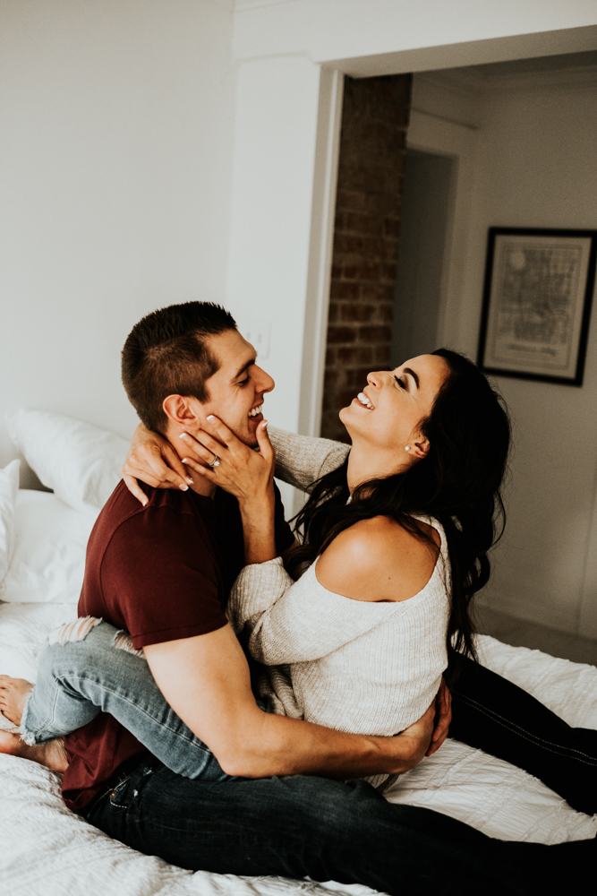 Romantic In-Home Couples Session