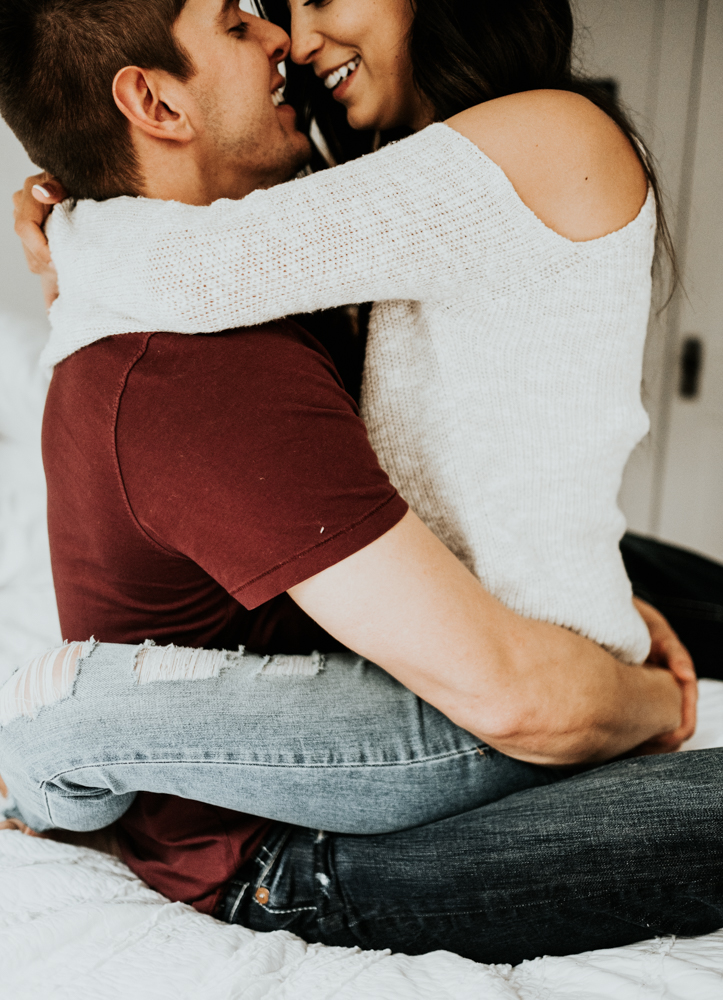 Romantic In-Home Couples Session