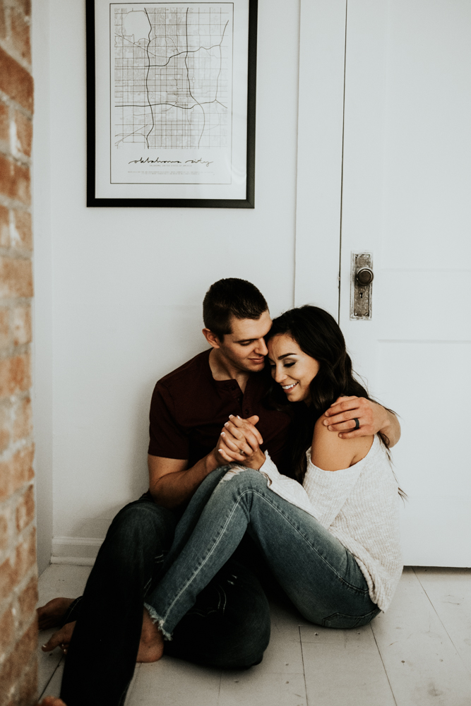 Romantic In-Home Couples Session