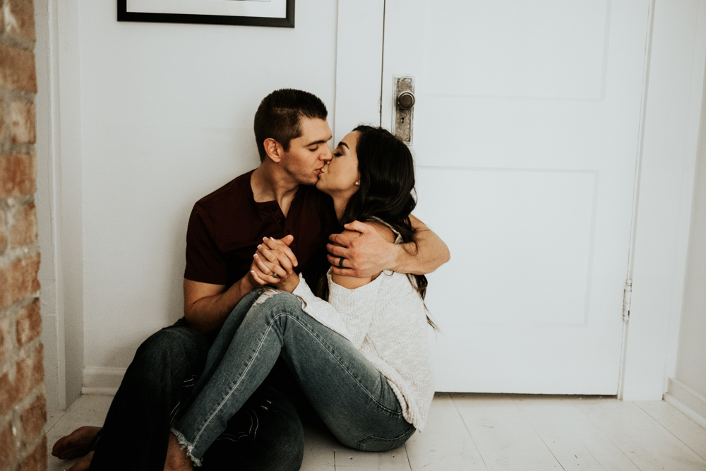 Romantic In-Home Couples Session