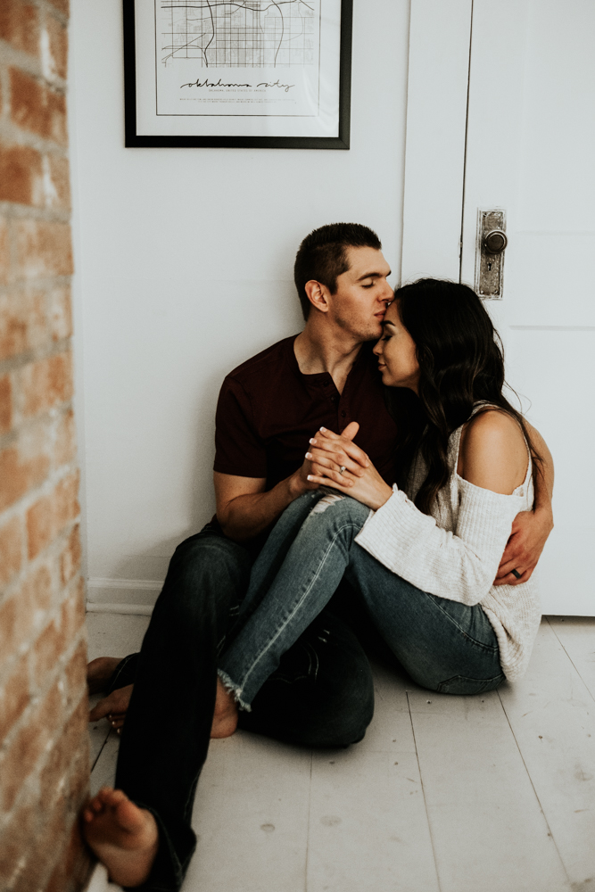 Romantic In-Home Couples Session