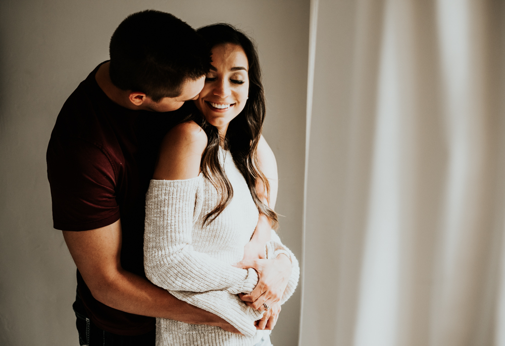 Romantic In-Home Couples Session