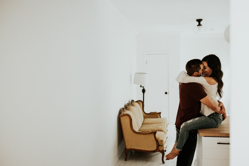 Romantic In-Home Couples Session