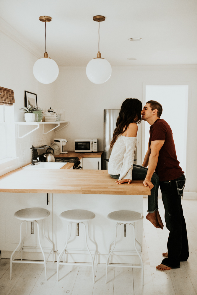 Romantic In-Home Couples Session