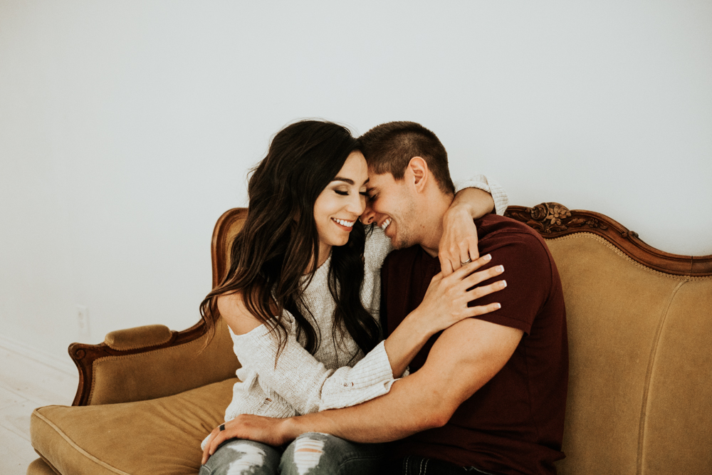 Romantic In-Home Couples Session