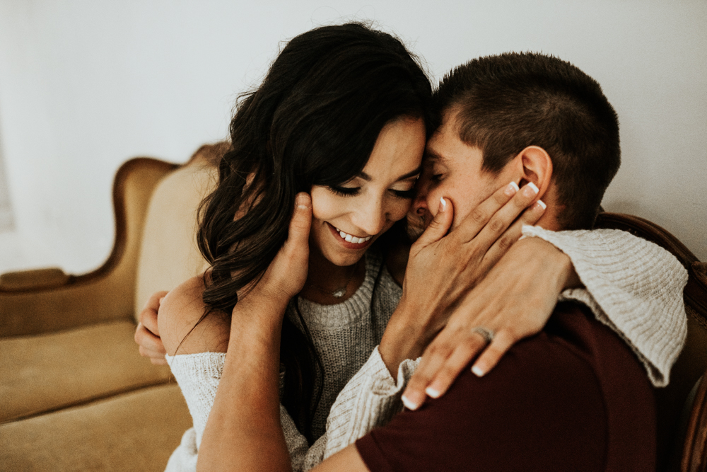 Romantic In-Home Couples Session