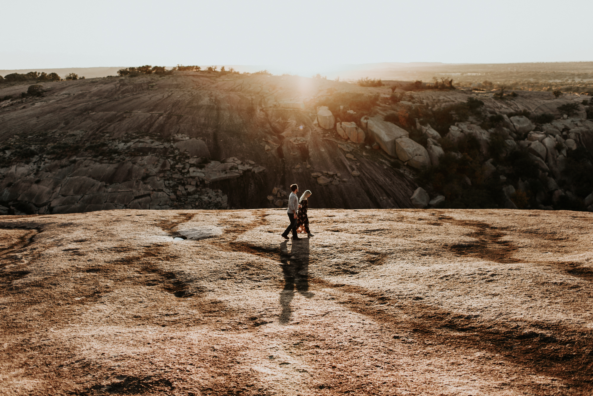 Couples Engagement Photographer, Adventure Photography Session in Enchanted Rock State Natural Area, Texas