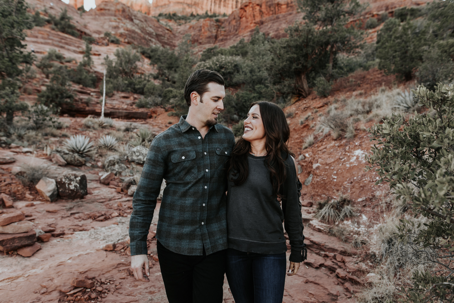 Couples Engagement Photographer, Adventure Engagement Session in Sedona, Arizona
