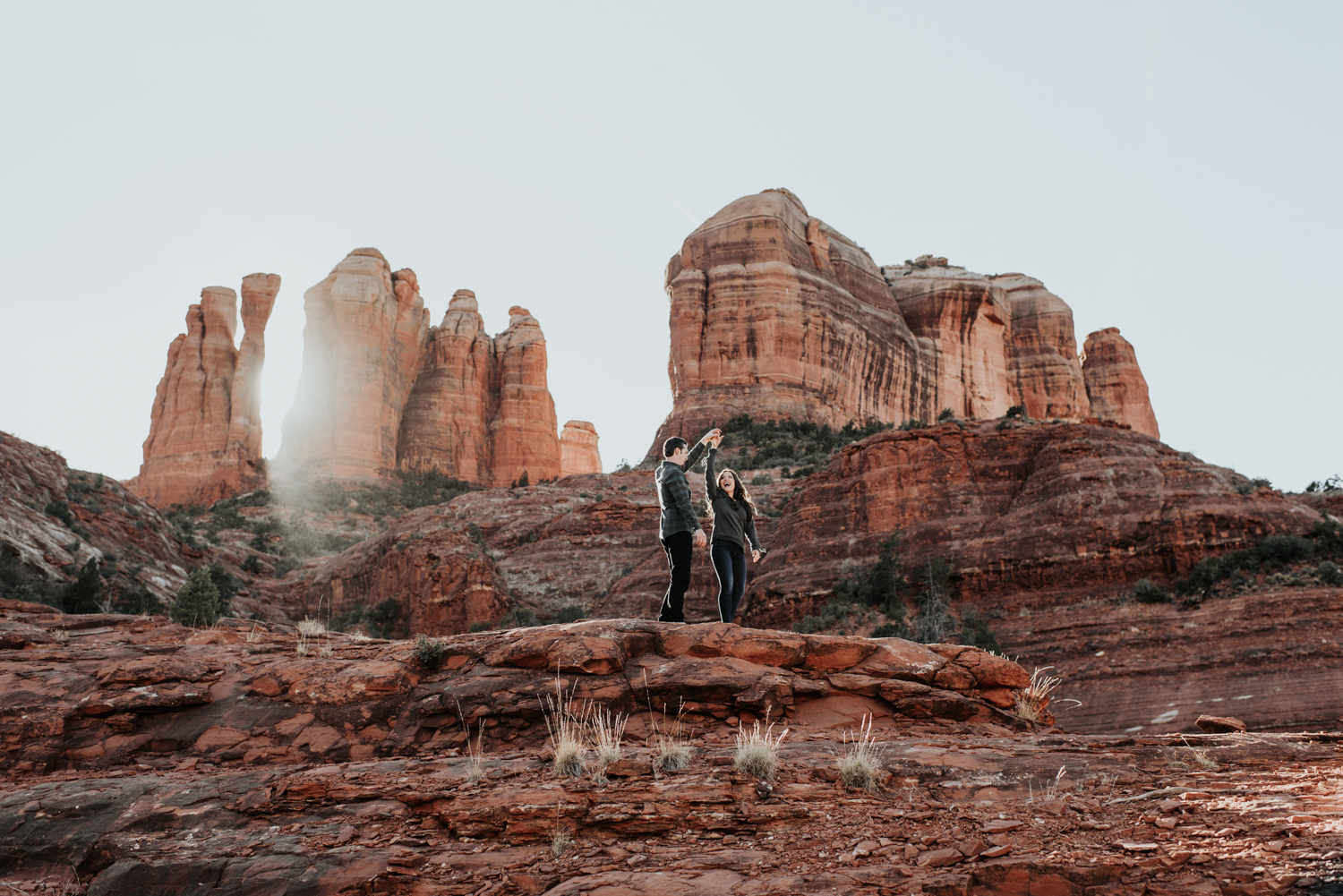 Couples Engagement Photographer, Adventure Engagement Session in Sedona, Arizona