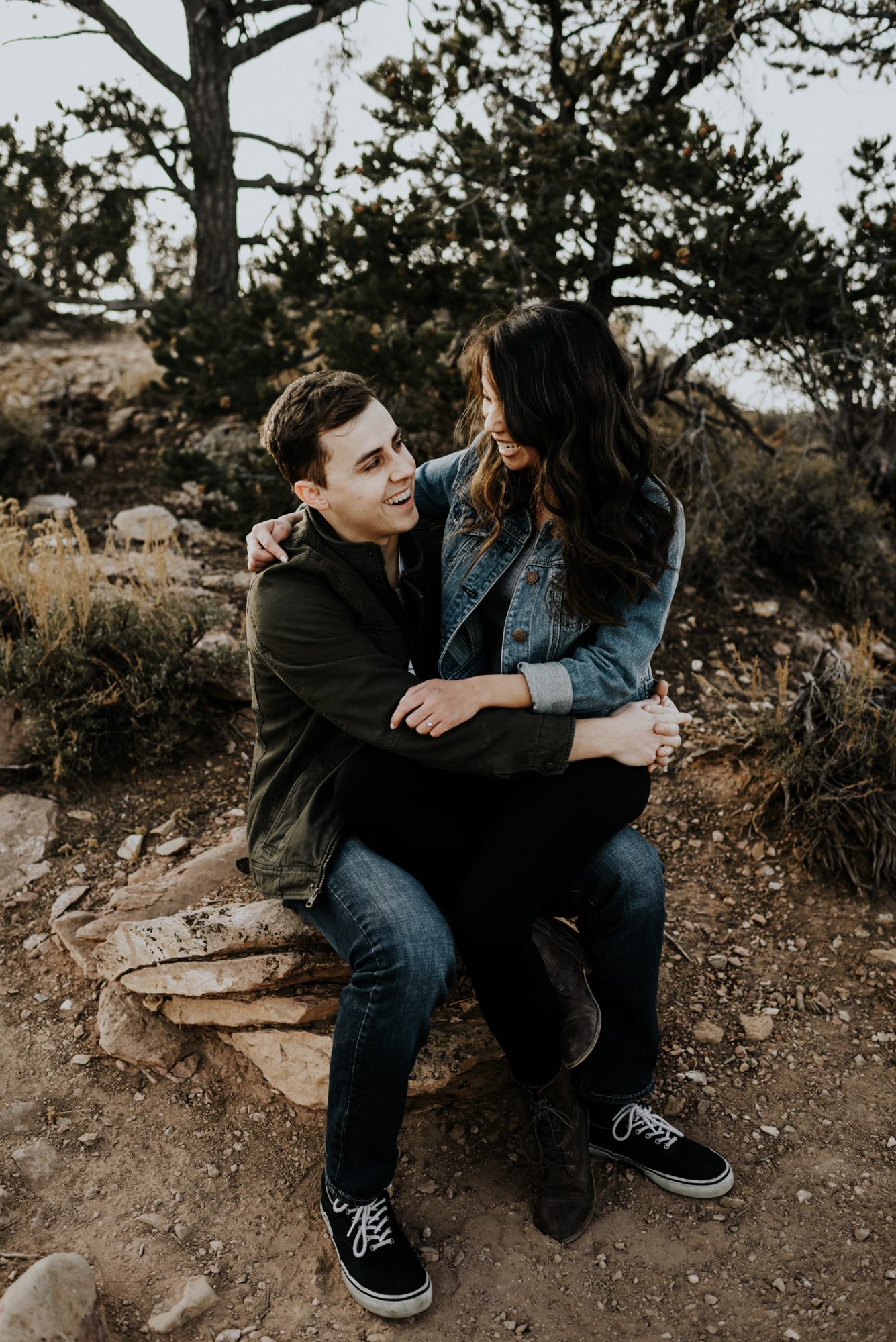 Couples Adventure Photography, Adventure Engagement Session at Grand Canyon National Park