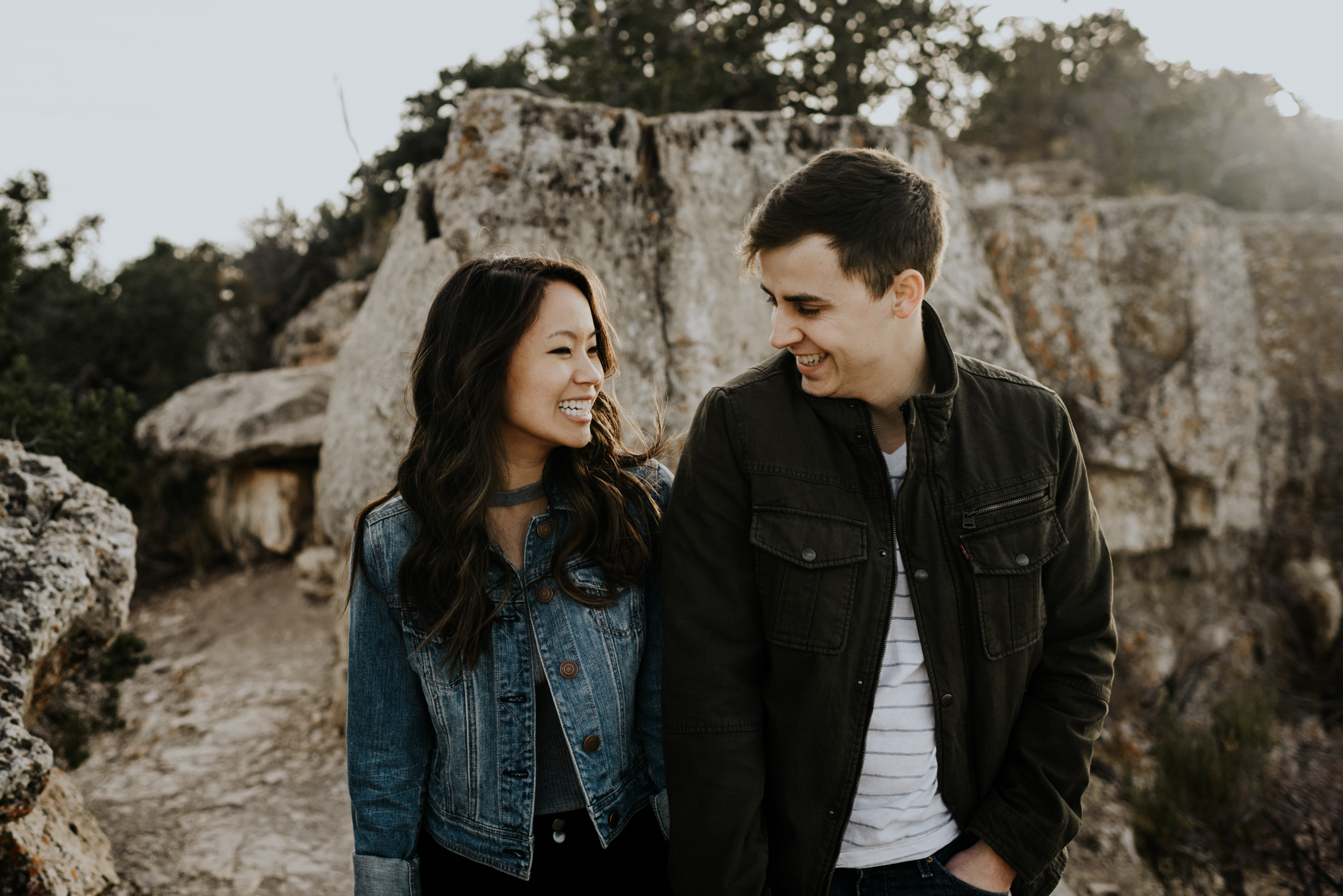 Couples Adventure Photography, Adventure Engagement Session at Grand Canyon National Park