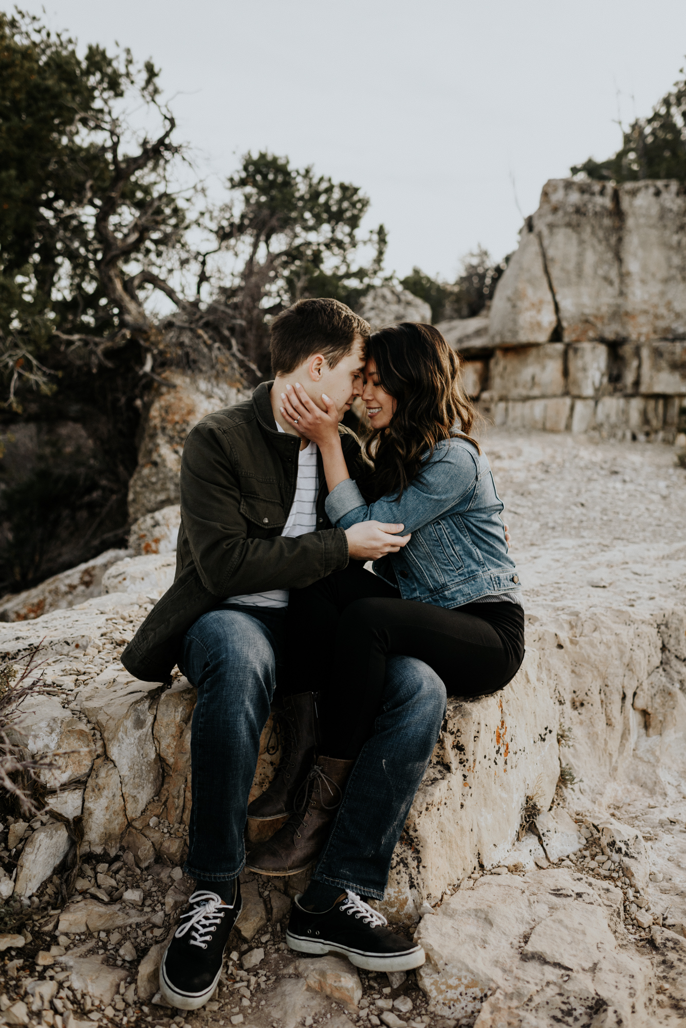Couples Adventure Photography, Adventure Engagement Session at Grand Canyon National Park