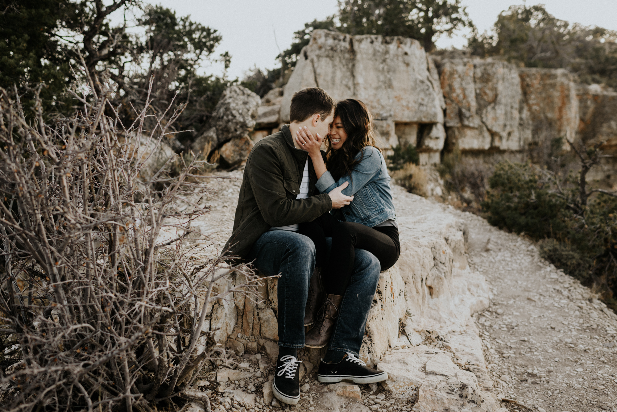 Couples Adventure Photography, Adventure Engagement Session at Grand Canyon National Park