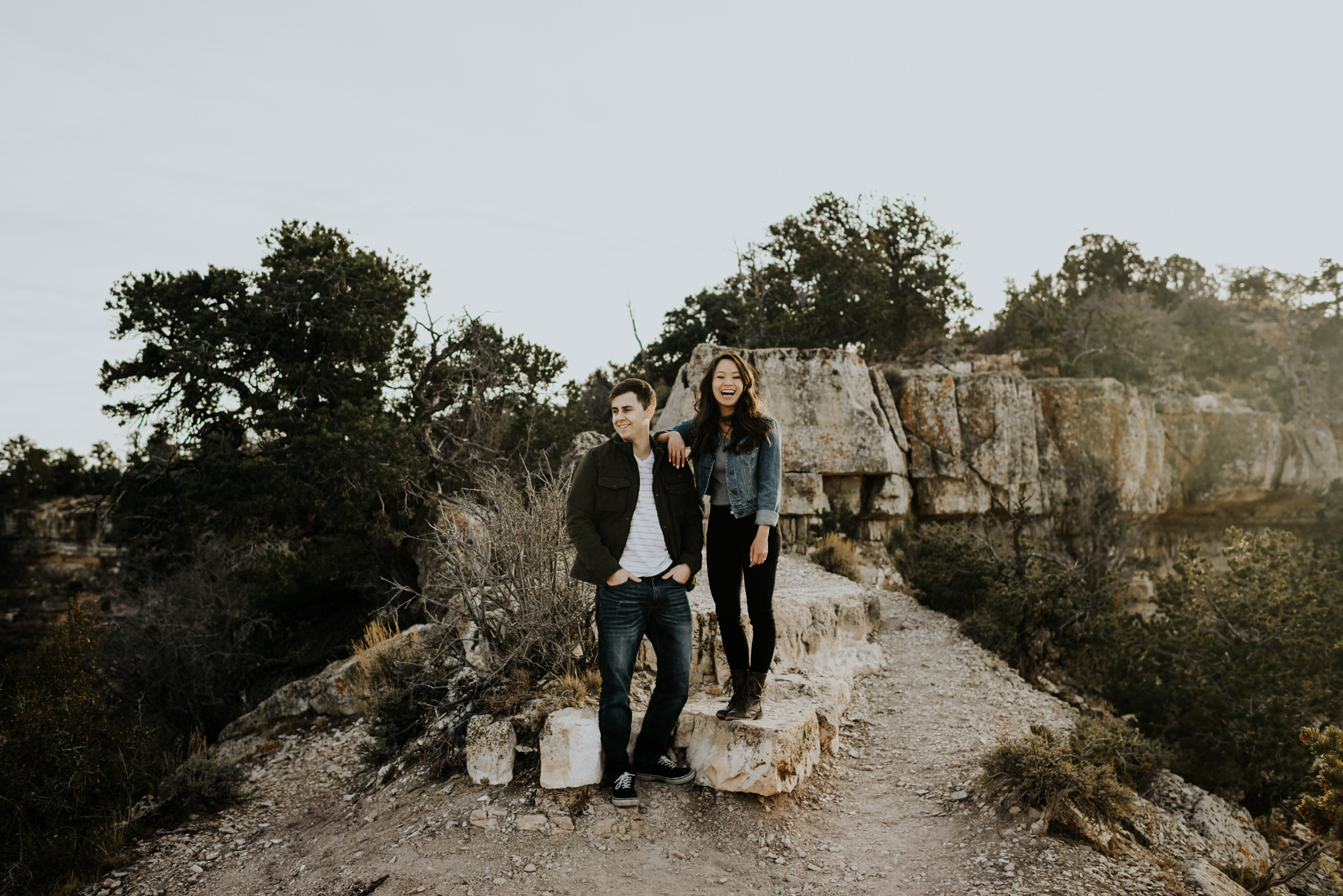 Couples Adventure Photography, Adventure Engagement Session at Grand Canyon National Park