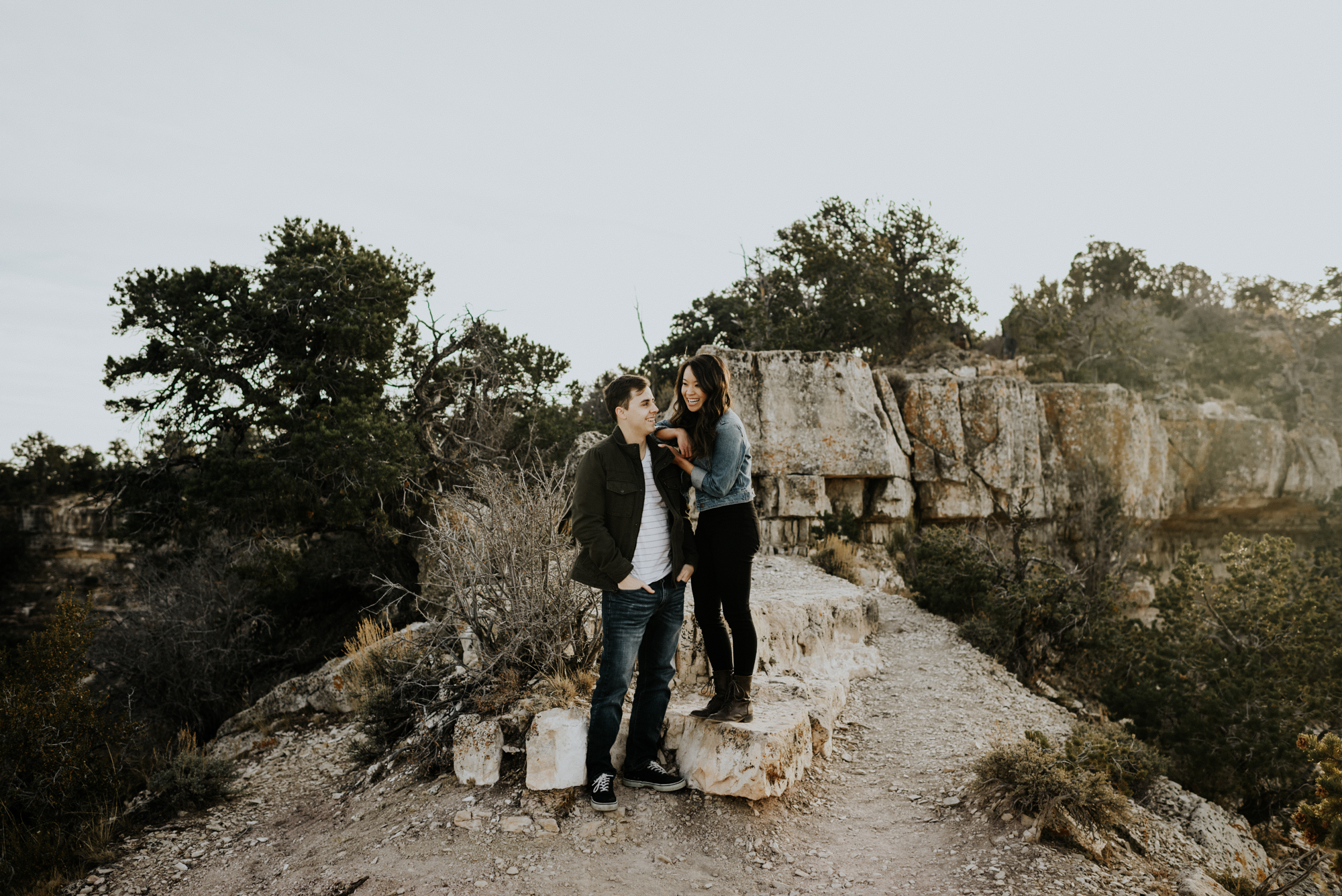 Couples Adventure Photography, Adventure Engagement Session at Grand Canyon National Park