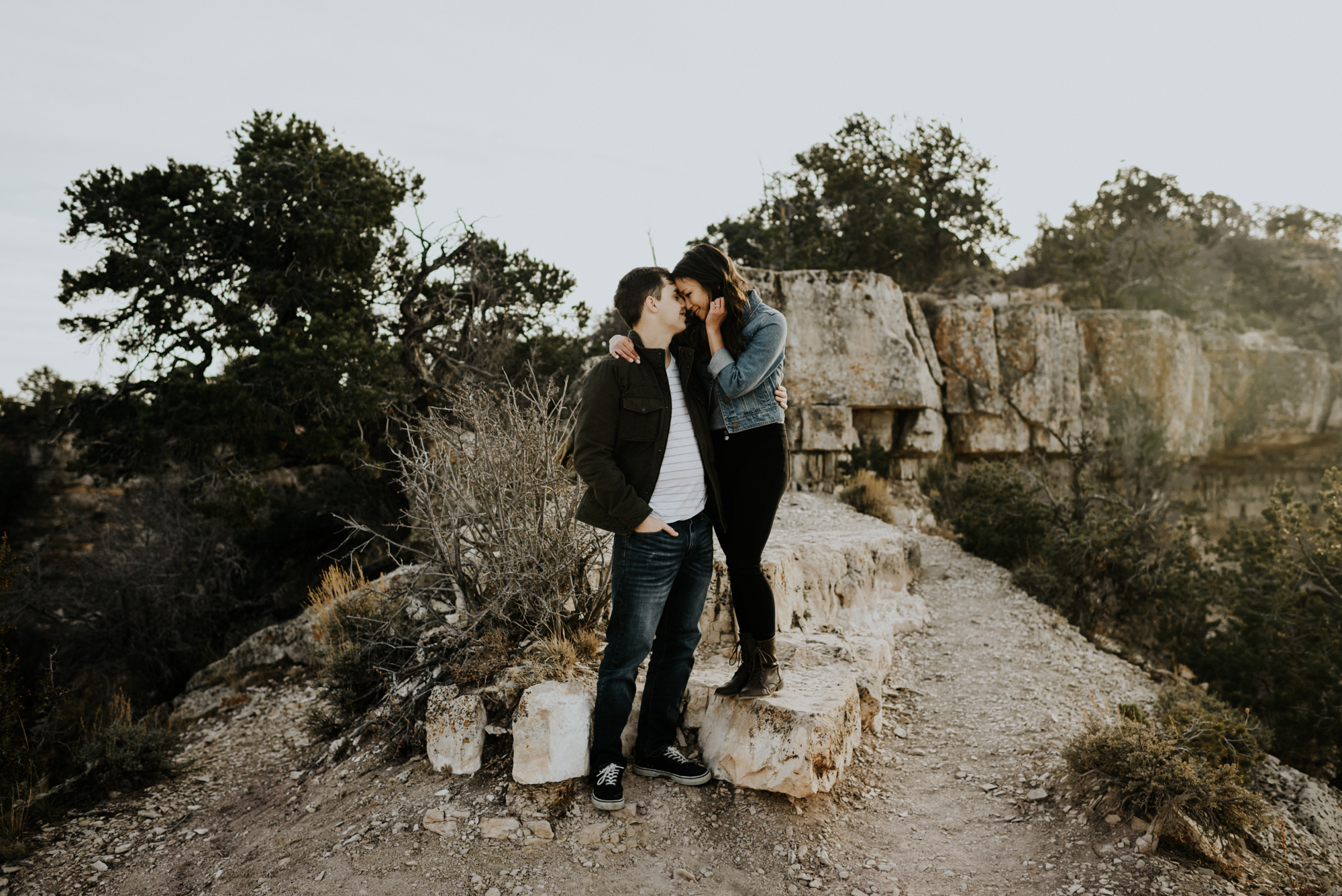 Couples Adventure Photography, Adventure Engagement Session at Grand Canyon National Park