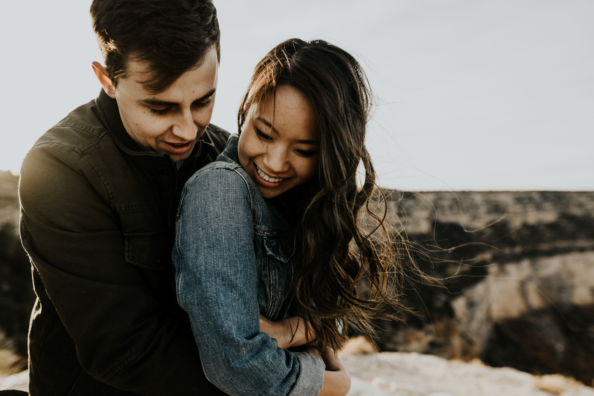 Couples Adventure Photography, Adventure Engagement Session at Grand Canyon National Park