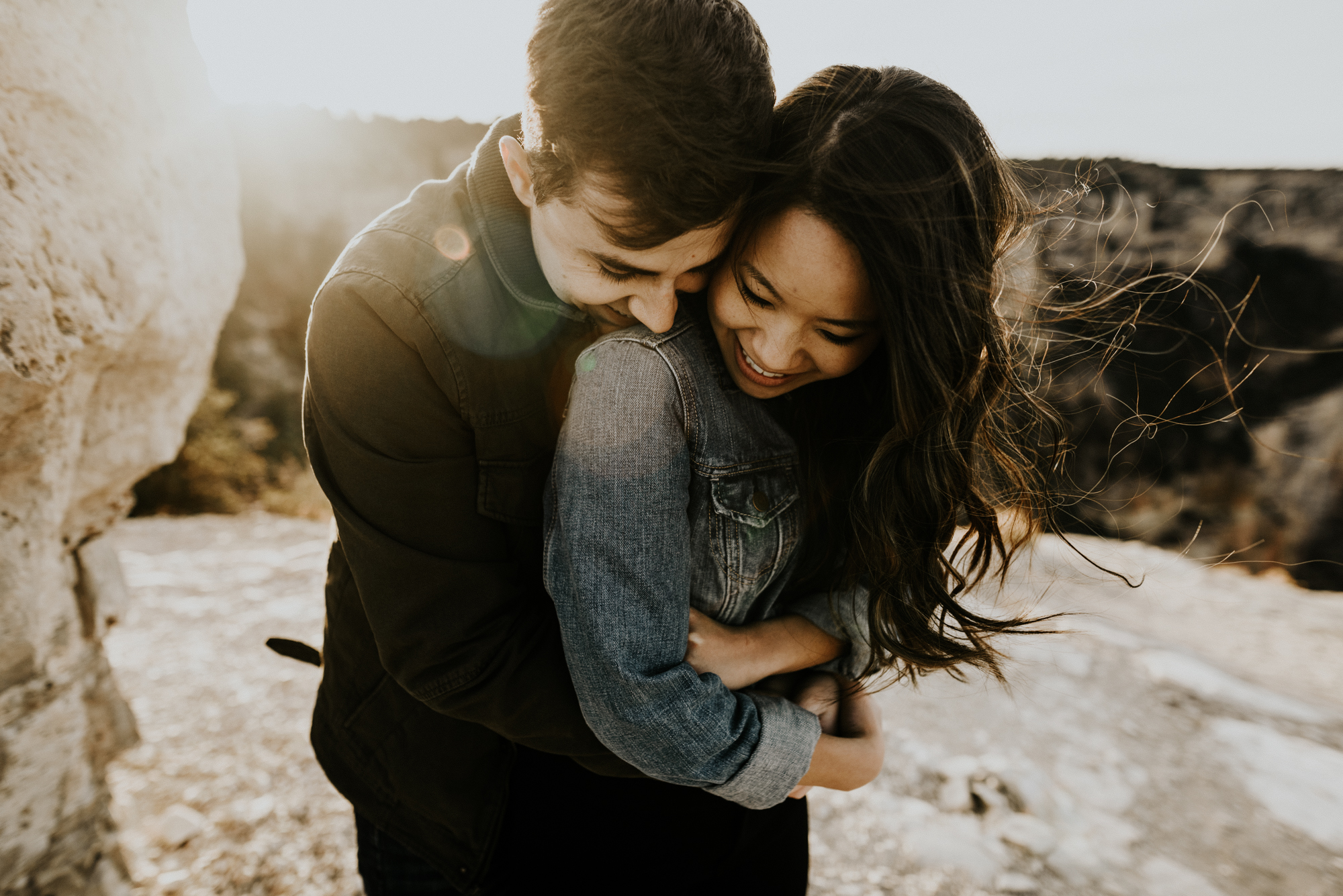 Couples Adventure Photography, Adventure Engagement Session at Grand Canyon National Park