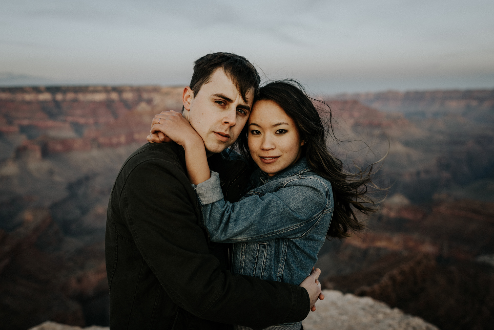 Couples Adventure Photography, Adventure Engagement Session at Grand Canyon National Park