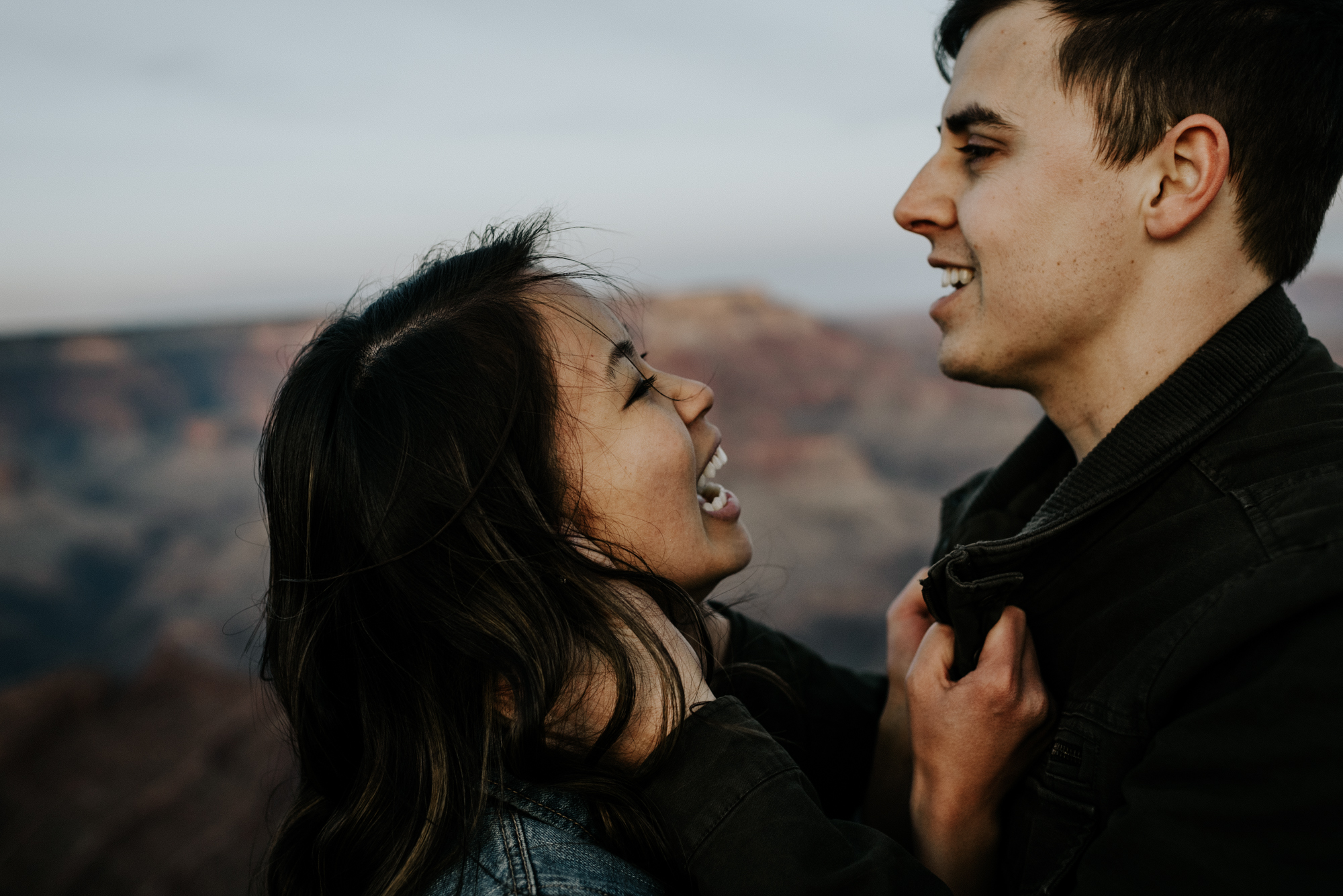 Couples Adventure Photography, Adventure Engagement Session at Grand Canyon National Park